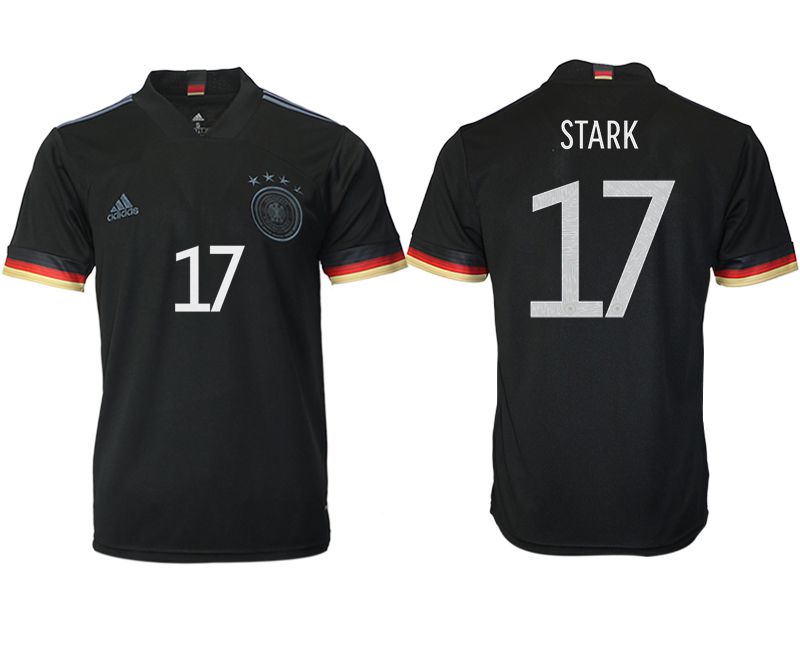 Men 2020-2021 European Cup Germany away aaa version black #17 Adidas Soccer Jersey